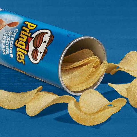Kelloggs Pringles Cheddar and Sour Cream Potato Crisps, 5.5 Ounce -- 14 per case.