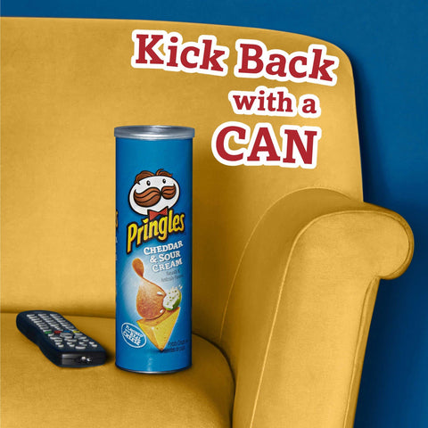 Kelloggs Pringles Cheddar and Sour Cream Potato Crisps, 5.5 Ounce -- 14 per case.