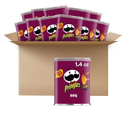 Pringles Barbecue Crisps, 1.4 Ounce -- 12 per case.