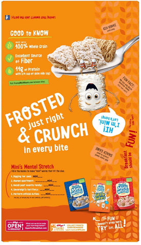 Kelloggs Original Frosted Mini Wheats Cereal, 24 Ounce -- 10 per case