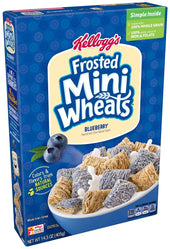 Kelloggs Blueberry Frosted Mini Wheats Cereal, 14.3 Ounce -- 10 per case