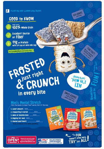 Kelloggs Blueberry Frosted Mini Wheats Cereal, 14.3 Ounce -- 10 per case