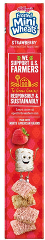 Kelloggs Strawberry Frosted Mini Wheats Cereal, 14.3 Ounce -- 10 per case