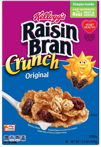 Kelloggs Original Crunch Raisin Bran Cereal, 15.9 Ounce -- 10 per case
