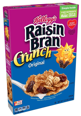 Kelloggs Original Crunch Raisin Bran Cereal, 15.9 Ounce -- 10 per case