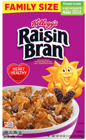 Kelloggs Raisin Bran Cereal, 24 Ounce -- 16 per case