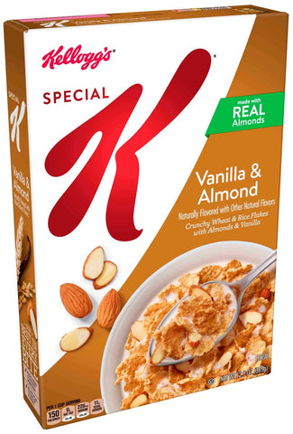 Kelloggs Special K Vanilla Almond Cereal, 12.9 Ounce -- 10 per case