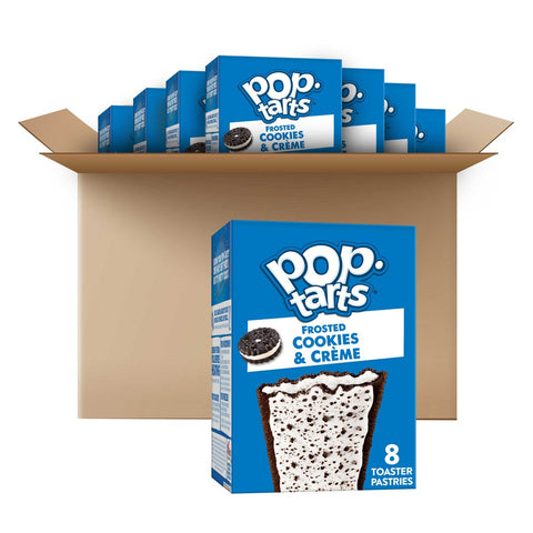 Kelloggs Pop-Tarts Frosted Cookies and Creme Toaster Pastries, 13.5 Ounce -- 12 per case