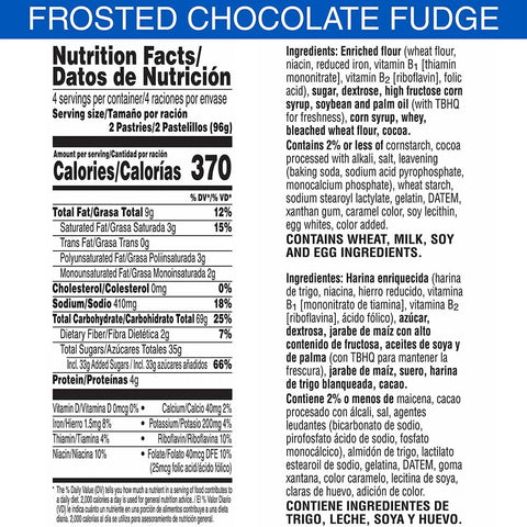 Kelloggs Pop-Tarts Frosted Chocolate Fudge Toaster Pastries, 13.5 Ounce -- 12 per case
