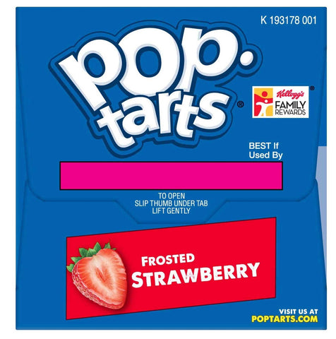 Kelloggs Frosted Strawberry Pop Tarts, 13.5 Ounce -- 12 per case
