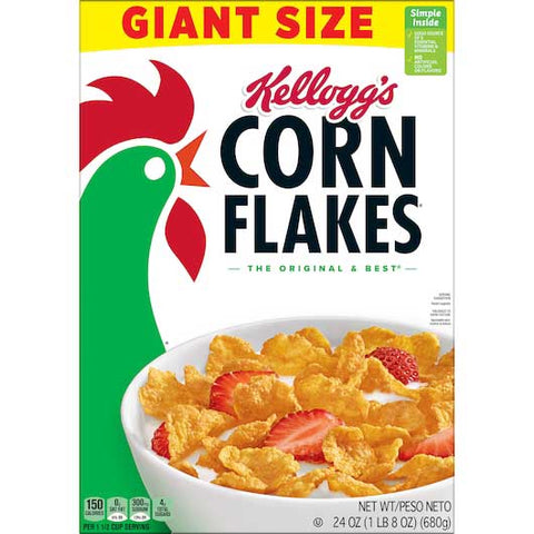 Kelloggs Corn Flakes Cereal, 24 Ounce -- 8 per case