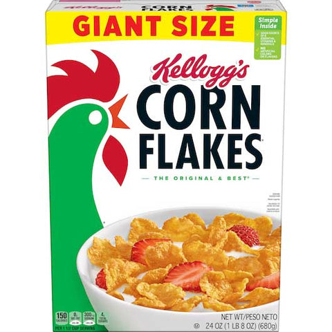 Kelloggs Corn Flakes Cereal, 24 Ounce -- 8 per case