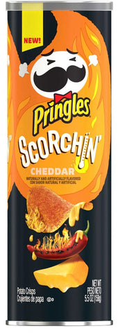 Pringles Scorchin Cheese Potato Crisps, 5.5 Ounce -- 14 per case