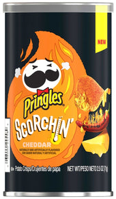 Pringles Scorchin Cheese Potato Crisps, 2.5 Ounce -- 12 per case
