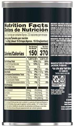 Pringles Scorchin Bbq Potato Crisps, 2.5 Ounce -- 12 per case