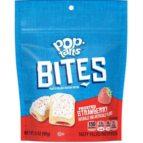 Kelloggs Pop Tarts Frosted Strawberry Bites, 3.5 Ounce -- 6 per case