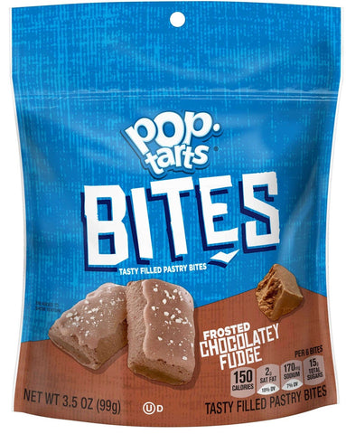 Kelloggs Pop-Tarts Frosted Chocolate Fudge Bites, 3.5 Ounce -- 6 per case