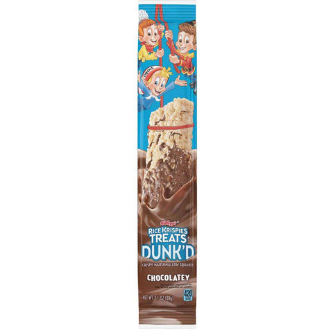 Kelloggs Rice Krispies Treats DunkD Chocolatey Crispy Marshmallow Squares, 3.1 Ounce -- 72 per case