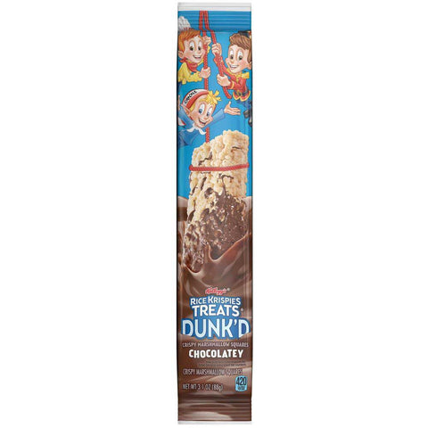 Kelloggs Rice Krispies Treats DunkD Chocolatey Crispy Marshmallow Squares, 3.1 Ounce -- 72 per case