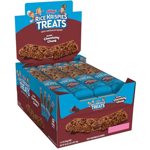 Kelloggs Rice Krispies Treats Double Chocolate Chunk Crispy Marshmallow Squares, 3 Ounce -- 72 per case
