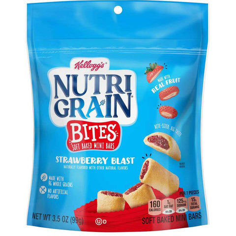 Kelloggs Strawberry Blast Nutri Grain Cereal Bar, 3.5 Ounce -- 6 per case.