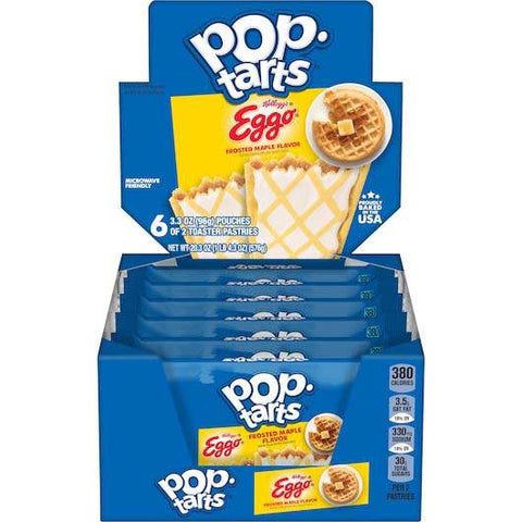 Kelloggs Pop-Tarts Eggo Maple Flavor Toaster Pastry, 3.3 Ounce -- 72 per case