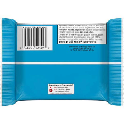 Kelloggs Rice Krispies Original Square Treat, 12 per pack -- 4 packs per case