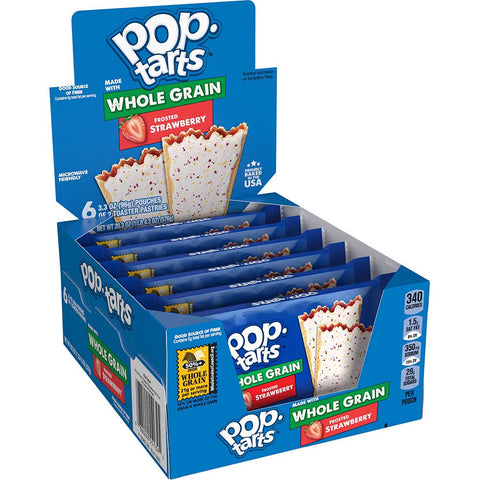 Pop Tarts Frosted Strawberry Toaster Pastry, 3.52 Ounce -- 72 per case.