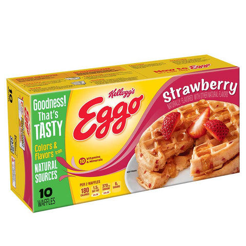 Eggo Strawberry Waffle, 1.23 Ounce -- 80 per case.