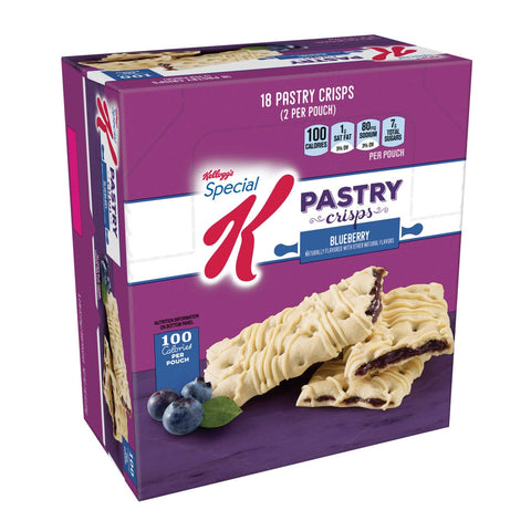 Special K Blueberry Fruit Crisp Bar, 0.88 Ounce -- 81 per case.