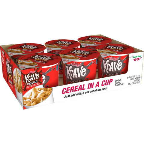 Krave Cereal In A Cup, 1.87 Ounce -- 60 per case.