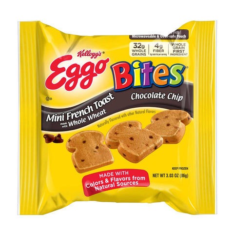 Eggo Minis Chocolate Chip French Toast, 3.03 Ounce -- 72 per case.