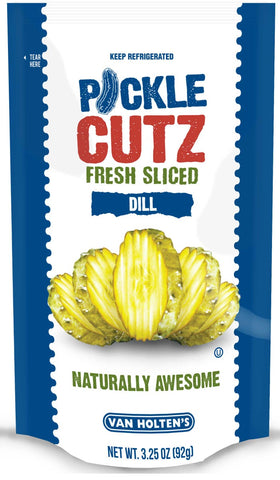 Van Holtens Clean Label Dill Pickle Cutz, 3.25 Ounce -- 12 per case