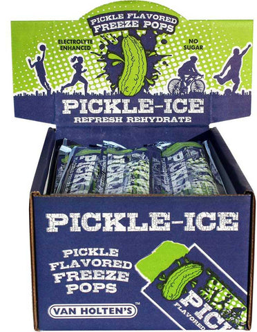 Van Holtens Pickle Ie Flavored Freeze Pop with Added Electrolytes -- 24 per case