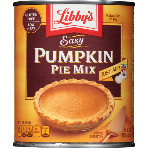 Libbys Easy Pumpkin Pie Mix, 30 Ounce -- 12 per case.