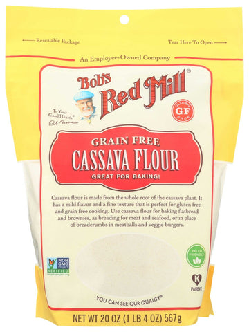 Bobs Red Mill Cassava Flour, 20 Ounce -- 4 per case