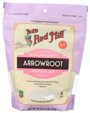 Bobs Red Mill Grain Free Arrowroot Starch, 16 Ounce -- 4 per case
