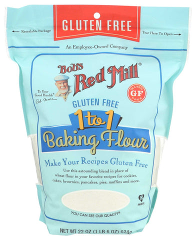 Bobs Red Mill Gluten Free 1 to 1 Baking Flour, 22 Ounce -- 4 per case