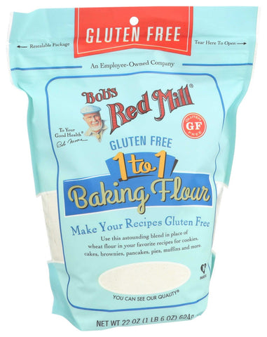Bobs Red Mill Gluten Free 1 to 1 Baking Flour, 22 Ounce -- 4 per case