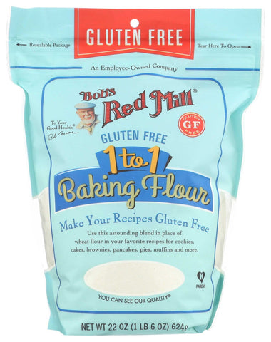 Bobs Red Mill Gluten Free 1 to 1 Baking Flour, 22 Ounce -- 4 per case