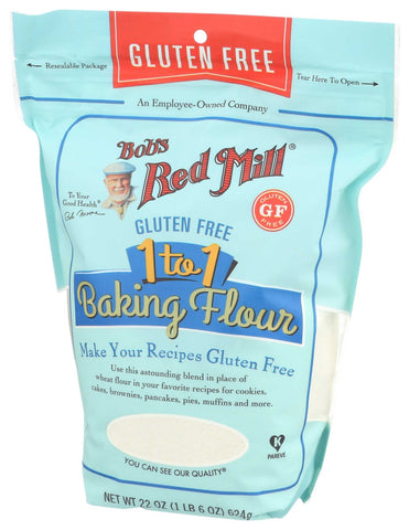 Bobs Red Mill Gluten Free 1 to 1 Baking Flour, 22 Ounce -- 4 per case