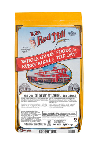 Bobs Red Mill Muesli, 25 Pound.