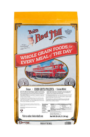 Bobs Red Mill Corn Grits, 25 Pound.