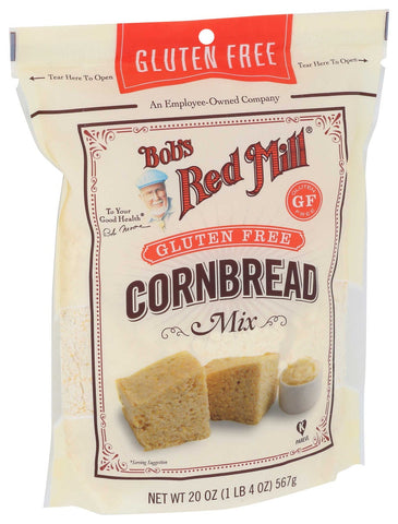 Bobs Red Mill Gluten Free Cornbread Mix, 20 Ounce -- 4 per case