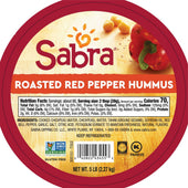 Sabra Red Pepper Hummus, 5 pound.