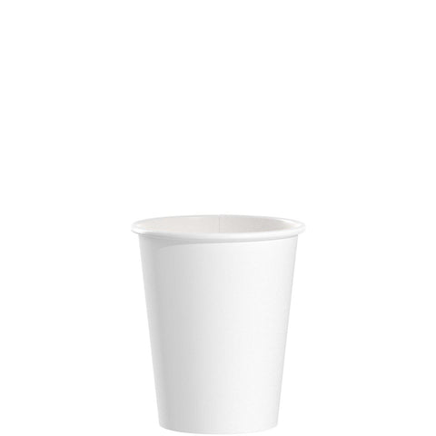 Solo White Designer Single Sided Lined Poly Paper Hot Cup, 10 Ounce -- 1000 per case.
