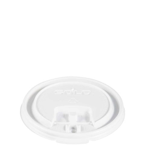 SOLO Cup Company Hot Cup Lids, White, 1000/Carton