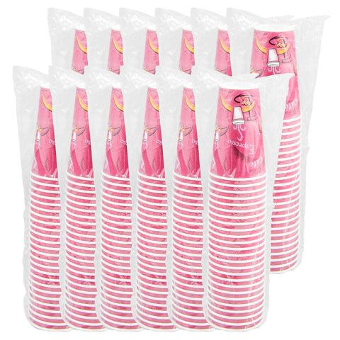 SOLO Cup Company Bistro Design Hot Drink Cups, Paper, 16oz, Maroon, 300/Carton