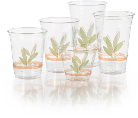 SOLO Cup Company Bare Eco-Forward RPET Cold Cups, 12-14 oz, Clear, 50/Pack, 1000/Carton