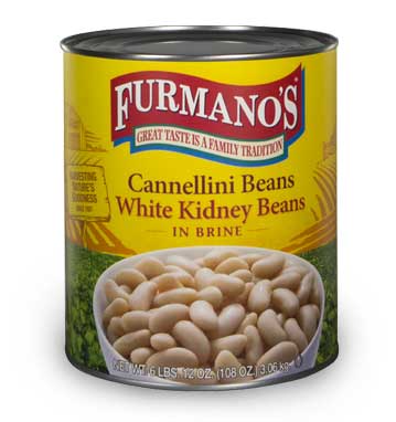 Furmanos White Kidney Beans, 110 Ounce -- 6 per case